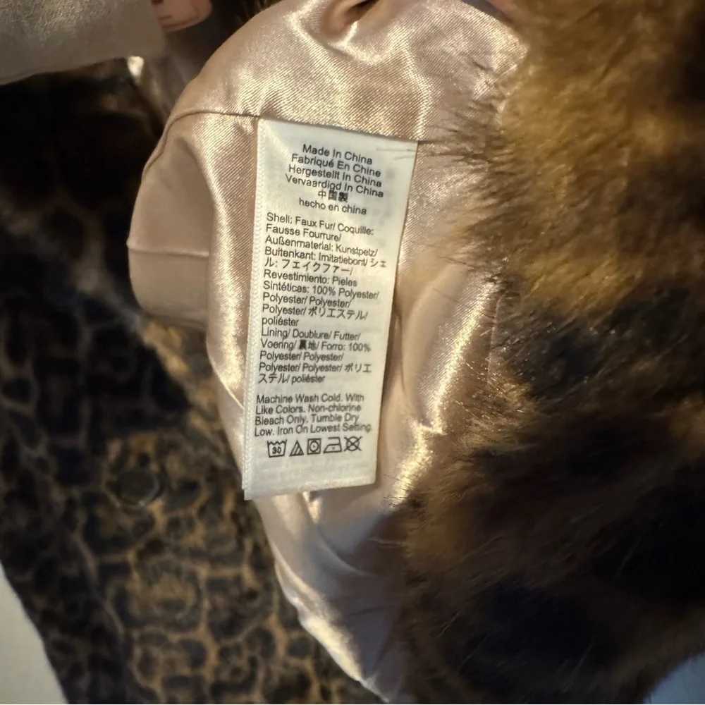 J. Crew Faux Fur Peacoat in Leopard